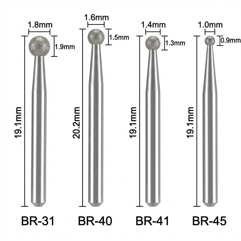 mani diamond airotor burs ce series