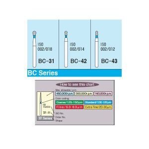 mani diamond burs ball collar type / bc series