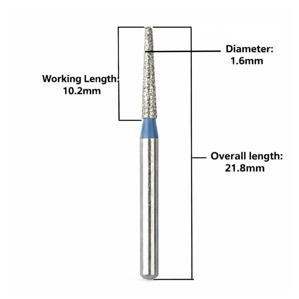 mani diamond airotor burs taper round end / tr series