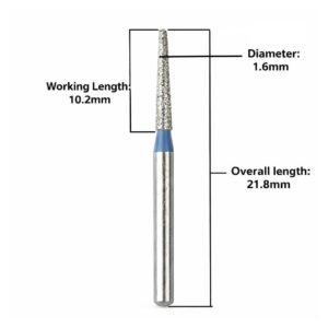 mani diamond airotor burs taper round end / tr series
