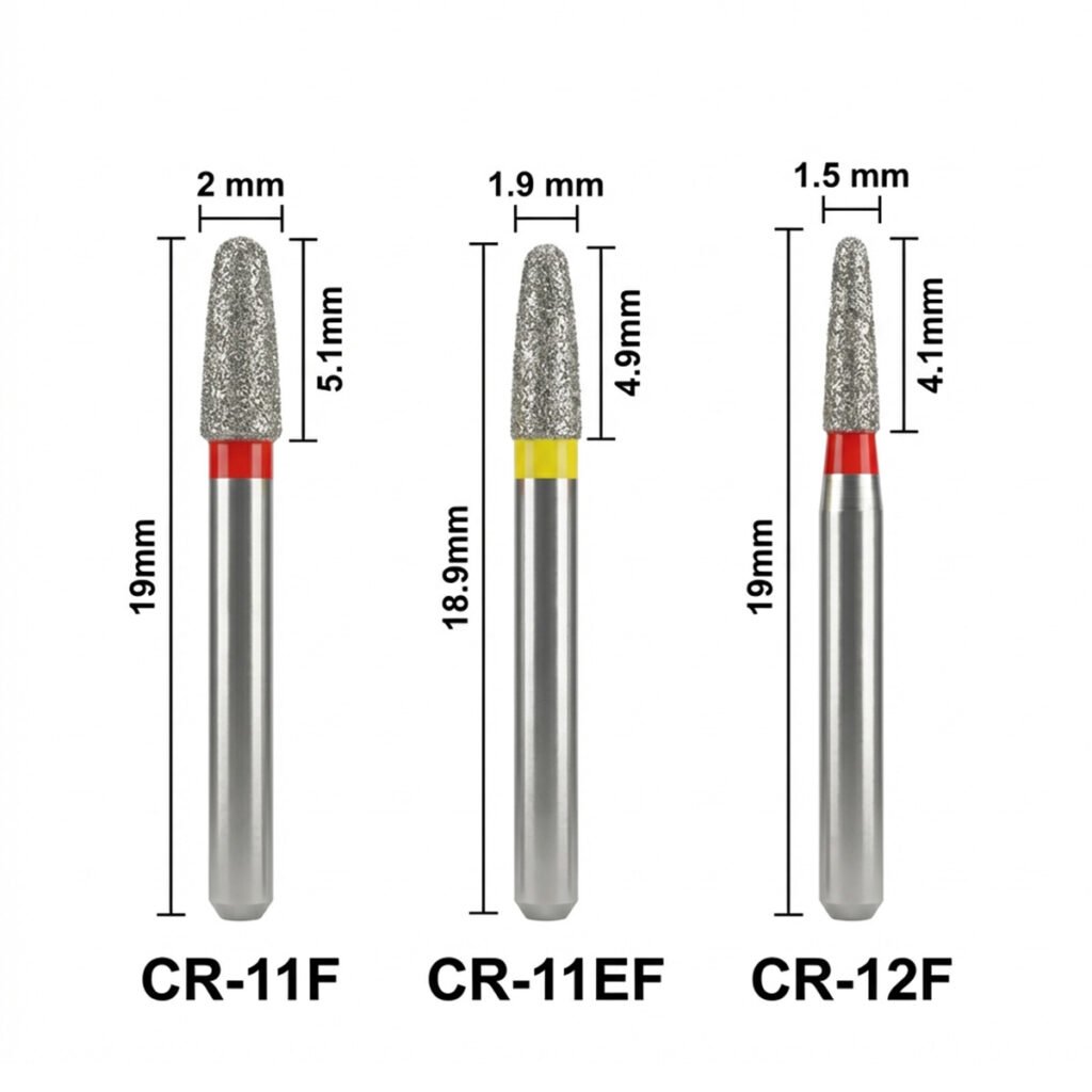 mani diamond airotor burs ce series