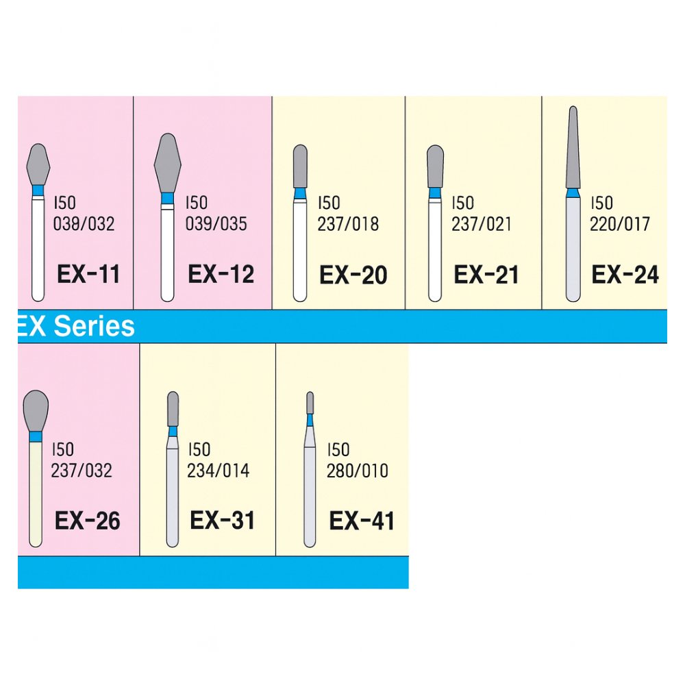 mani diamond airotor burs ce series
