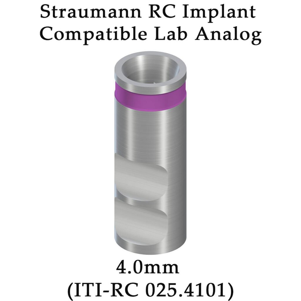 dentaltech lab analog ∅4.0mm straumann rc implant compatible (iti rc 025.4101)