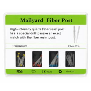 fiber post with 4 drills ( pack of 20 posts )