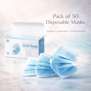 waldent face mask 3 ply ( pack of 50 )